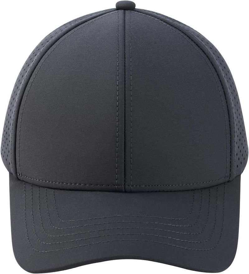 VOBOOM Men Quick Dry Baseball Cap Laser Cut Mesh Ball Curved Brim Snapback Hat - Image 2